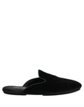 Chaussons plats Dolce & Gabbana en daim noir pour hommes