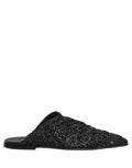 Dolce & Gabbana Black Mules Slides Slippers Men Flats Shoes