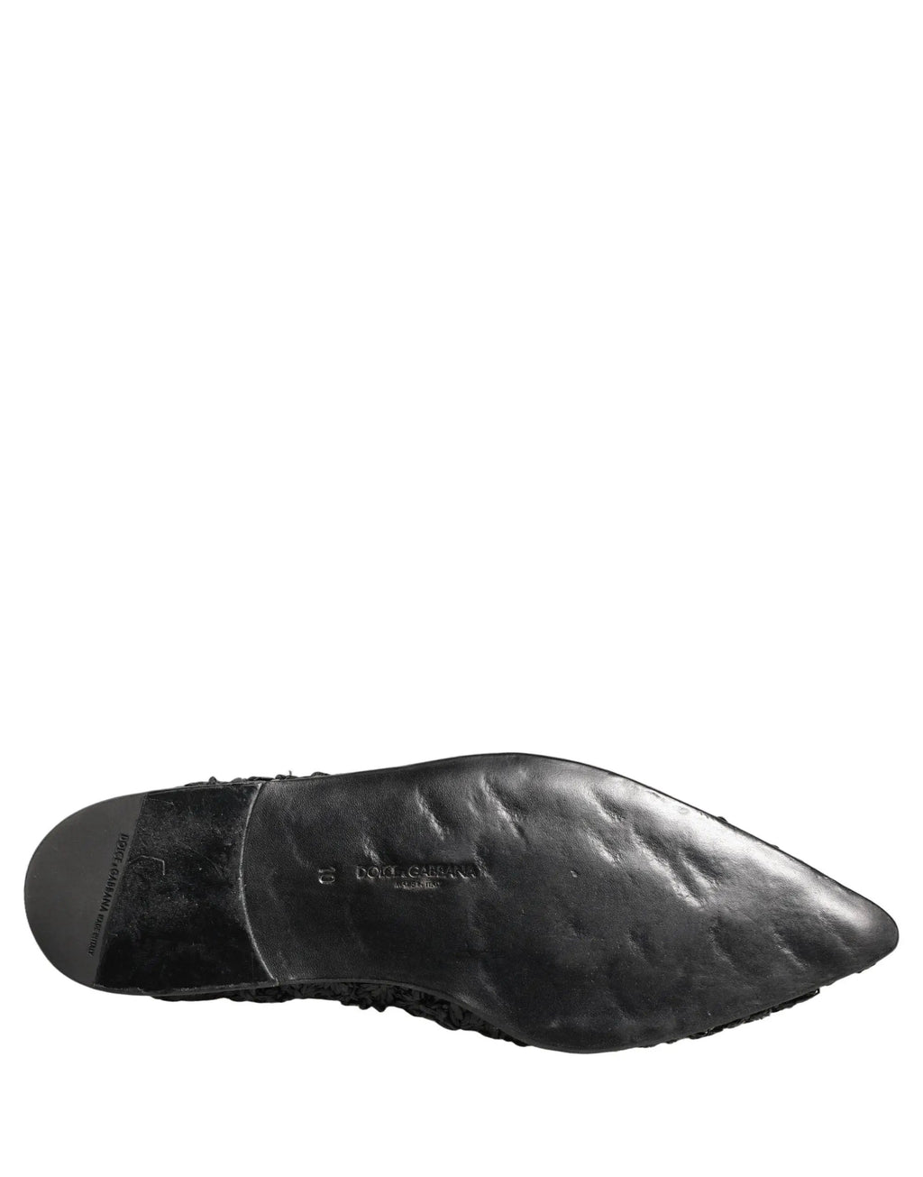 Dolce & Gabbana Black Mules Slides Slippers Men Flats Shoes