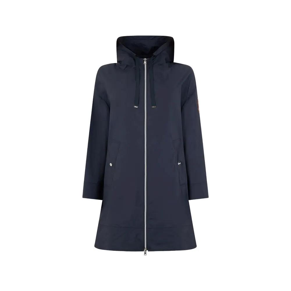Herno Blue Elastane Coat