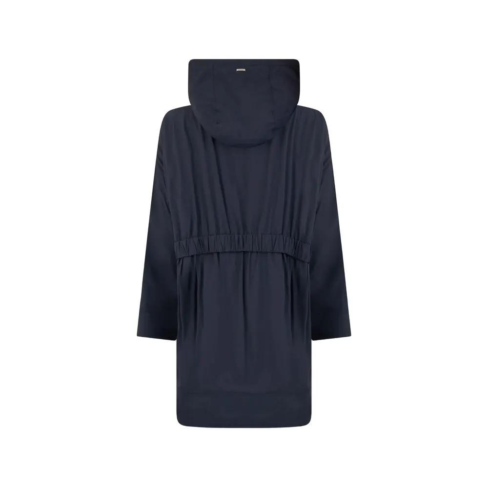 Herno Blue Elastane Coat