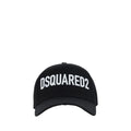 Casquette en coton noir Dsquared² (casquette de baseball)