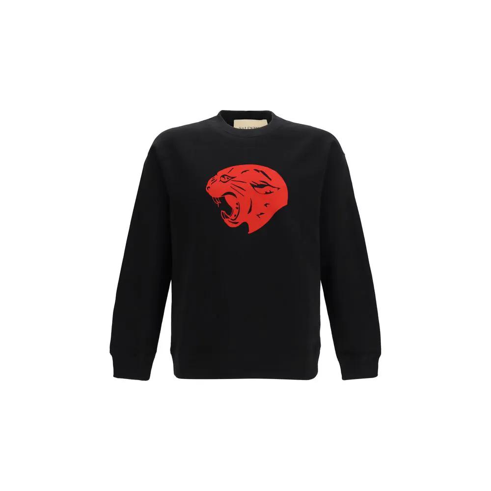 Valentino Black Cotton Sweatshirt