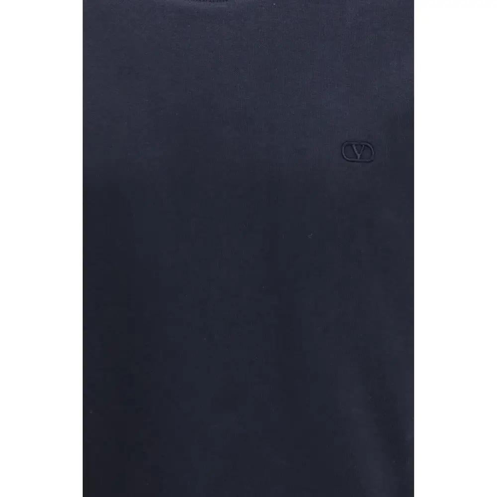 Valentino Blue Cotton Sweatshirt