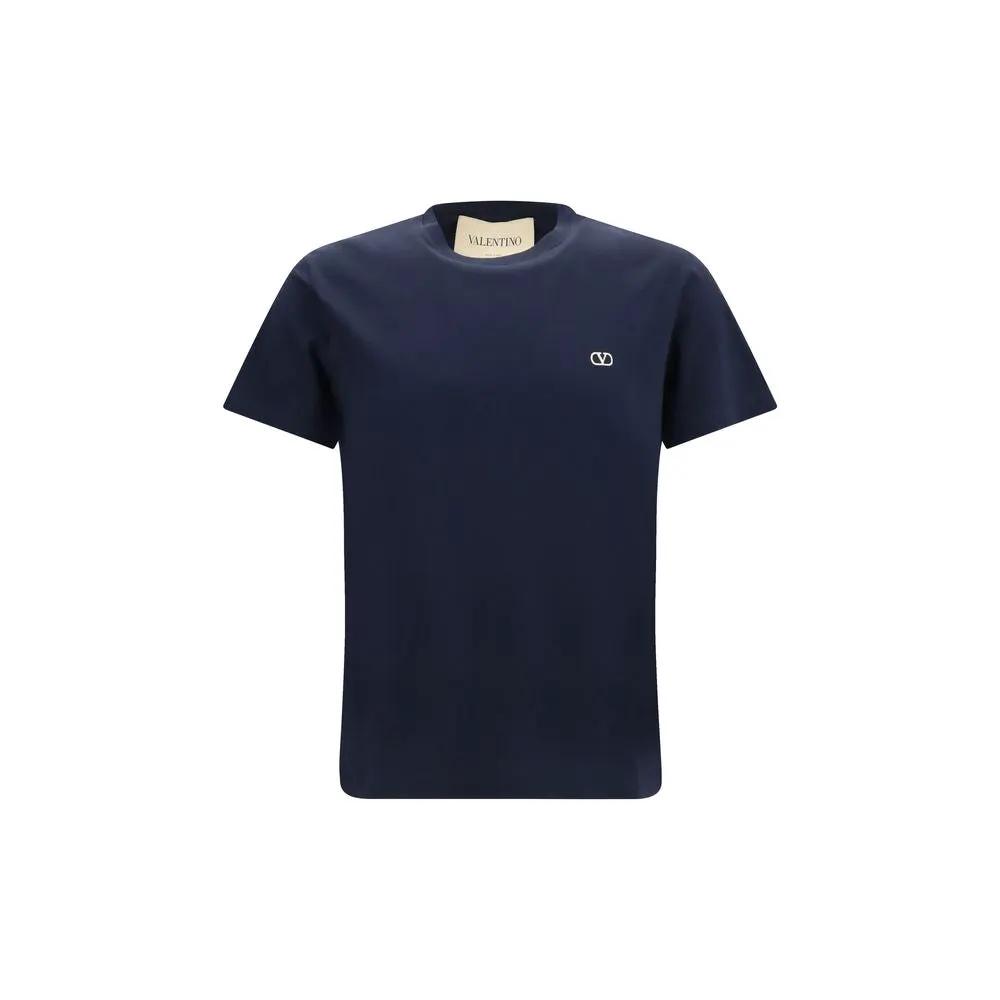 T-shirt Valentino en coton bleu
