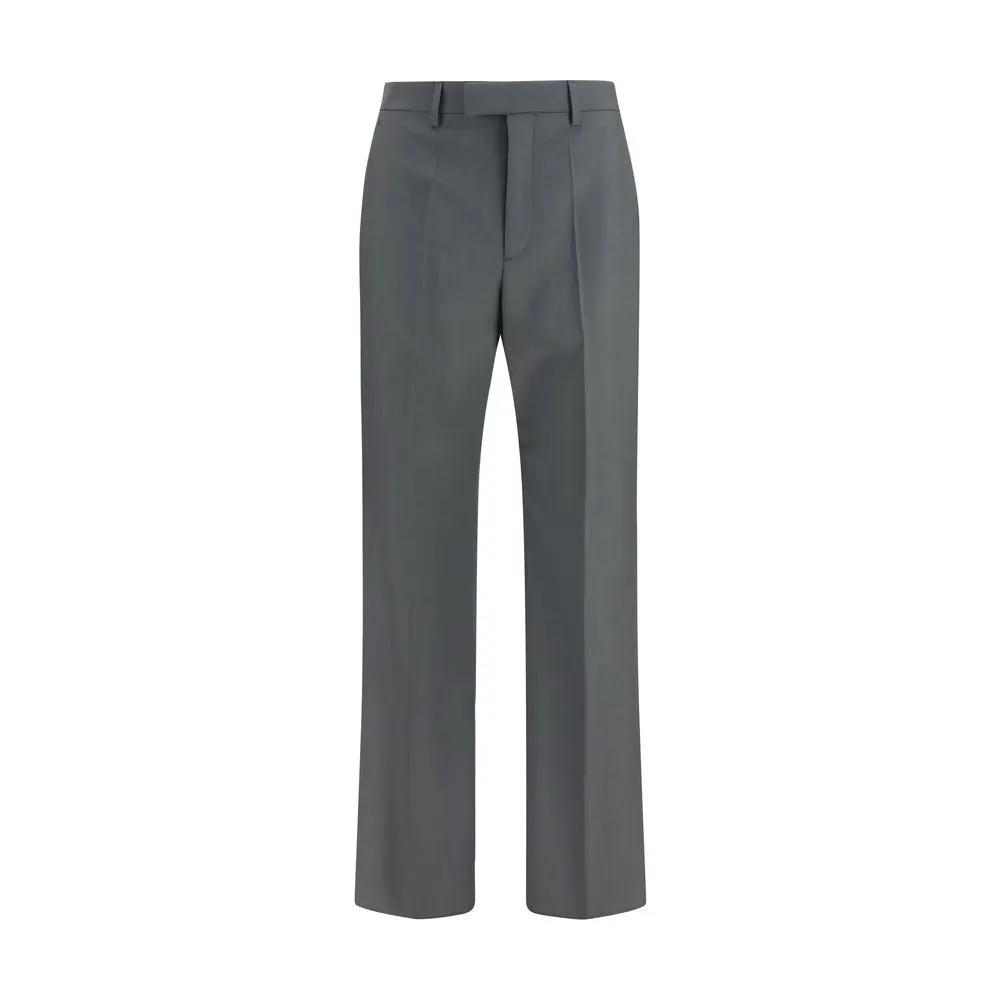 Pantalon de ville Valentino Oves Aries en laine grise