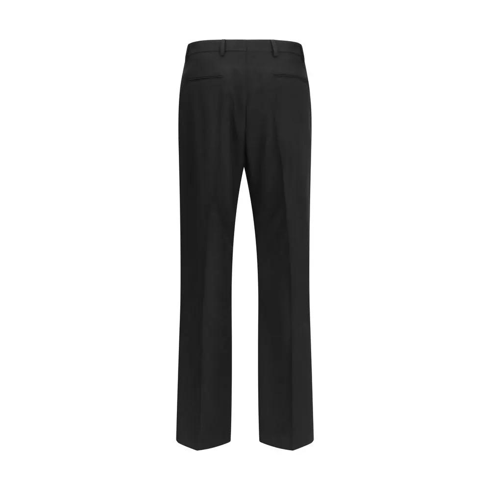 Pantalon habillé Valentino en laine noire Oves Aries