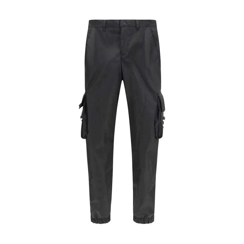 Prada Black Polyamide Cargo Pants