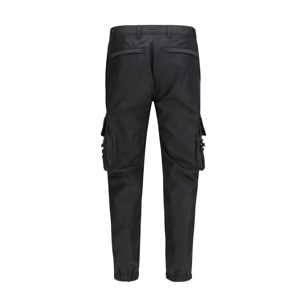 Prada Black Polyamide Cargo Pants