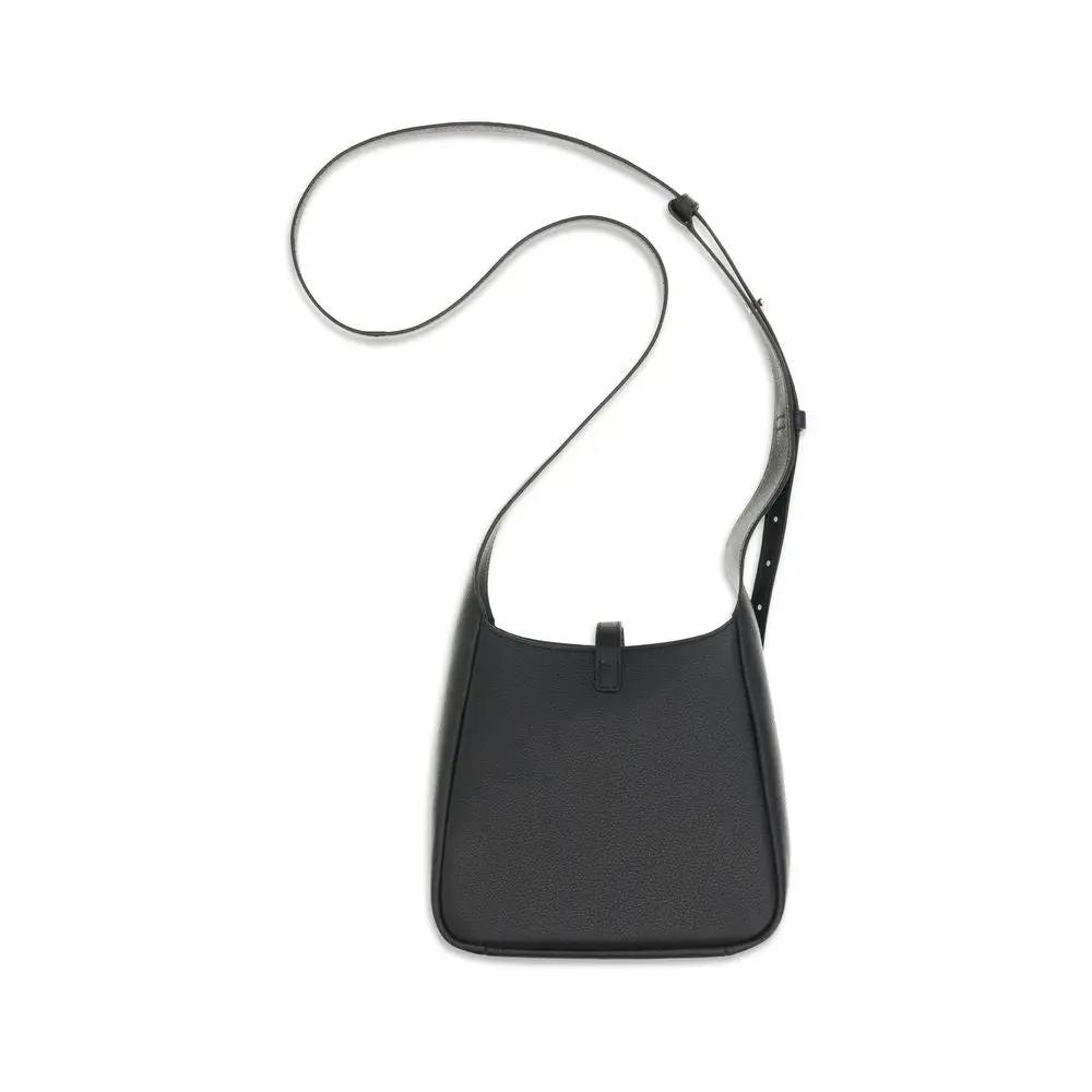Tory Burch Black Calf Leather Bos Taurus Shoulder Bag