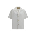 Valentino White Cotton Shortsleeve Shirt