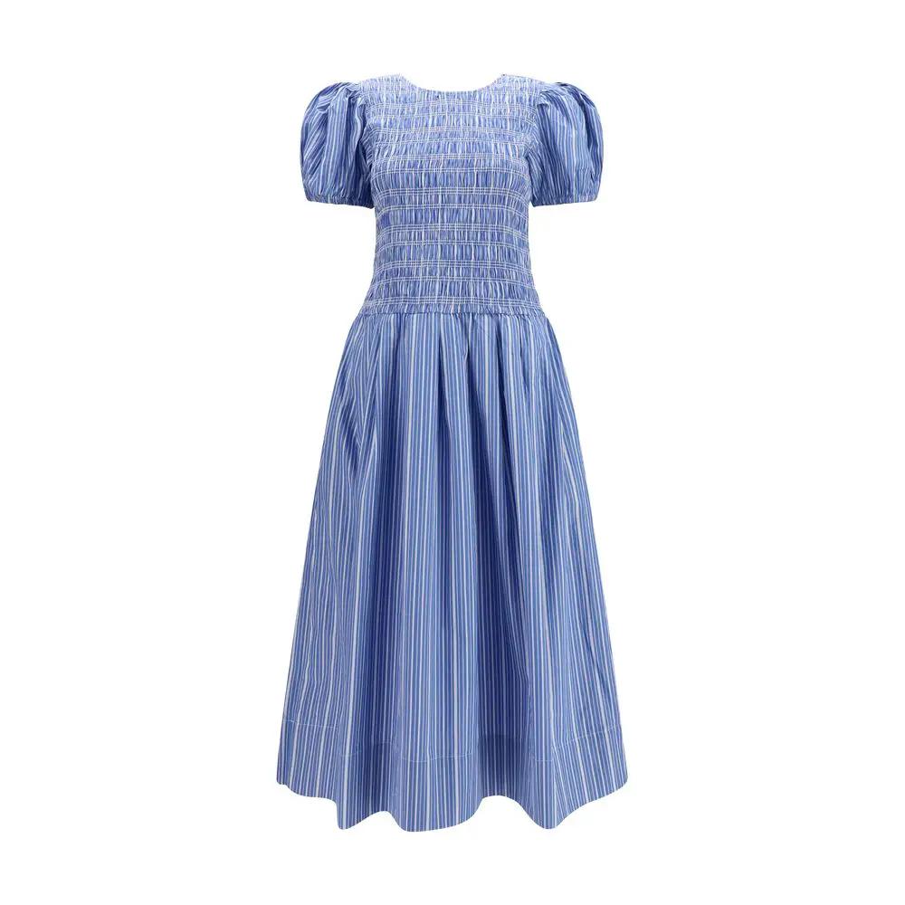 Robe décontractée Ganni en coton bleu