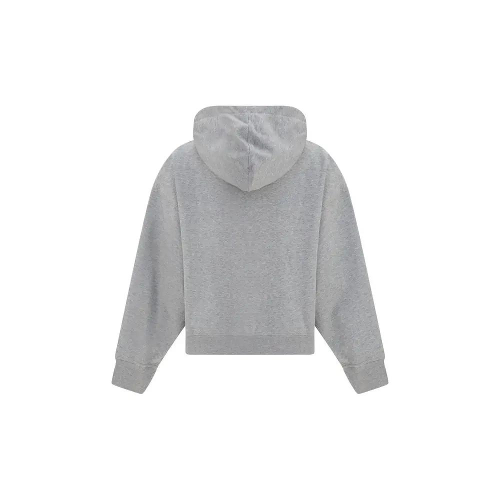 Sweat-shirt en coton gris Ganni