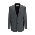 Valentino Gray Wool Oves Aries Jacket