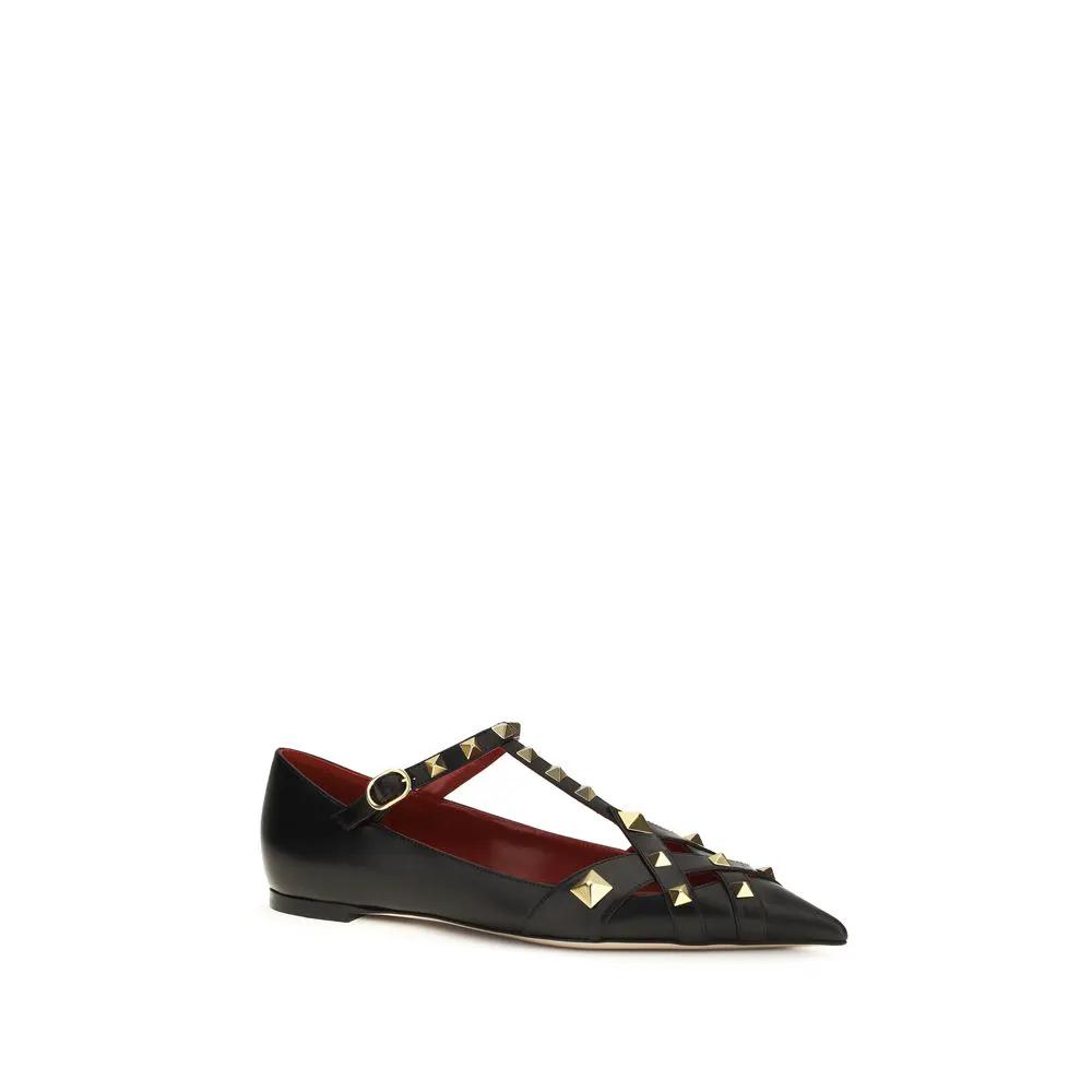 Ballerines multicolores en peau de chèvre Valentino Garavani