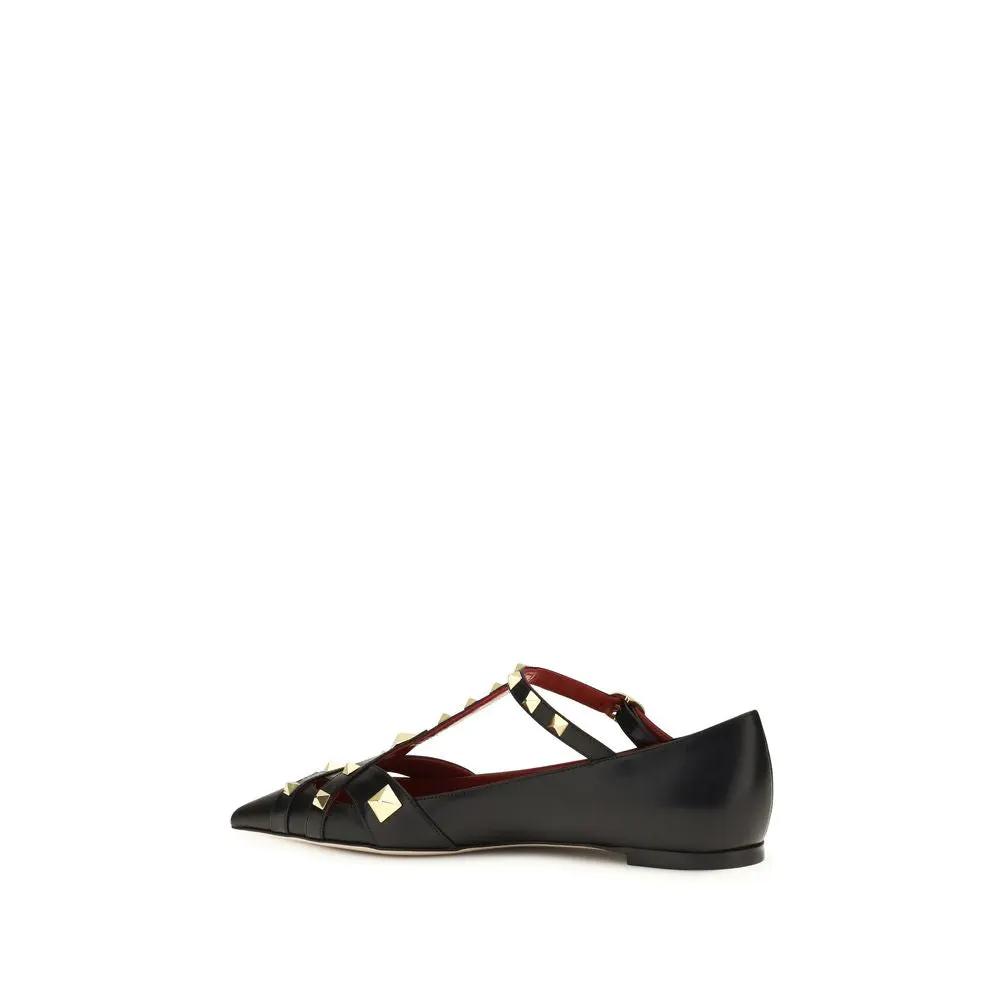 Ballerines multicolores en peau de chèvre Valentino Garavani