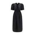 Ganni Black Cotton Casual Dress
