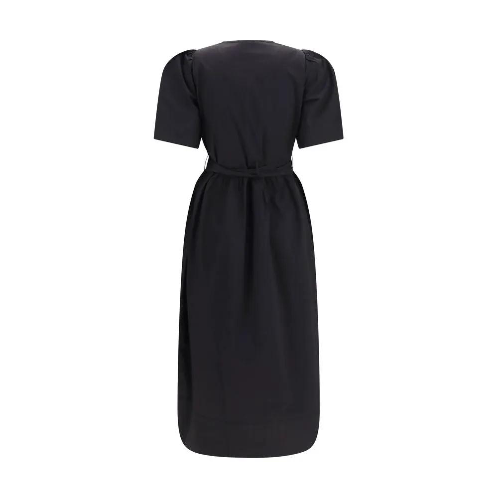 Ganni Black Cotton Casual Dress