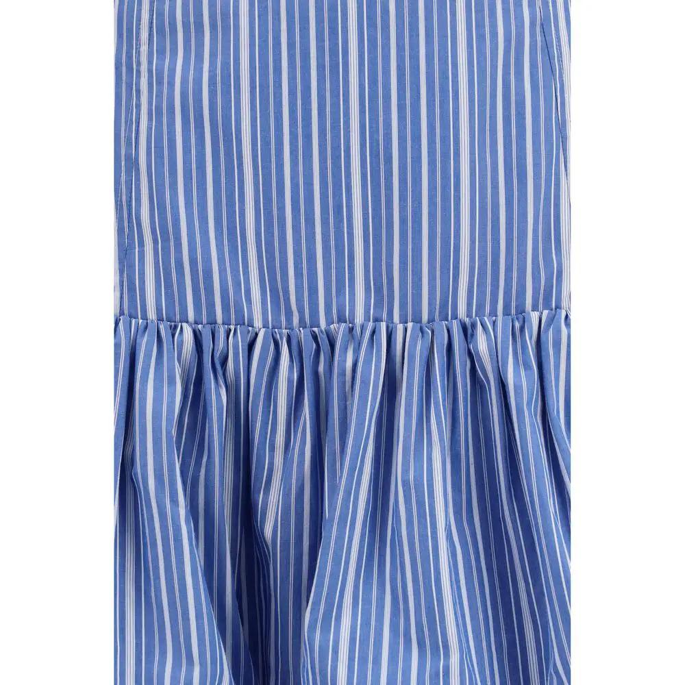 Mini-jupe Ganni en coton bleu