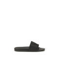Sandales plates en caoutchouc noir Valentino Garavani