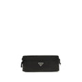 Pochette Prada en polyamide recyclé noir