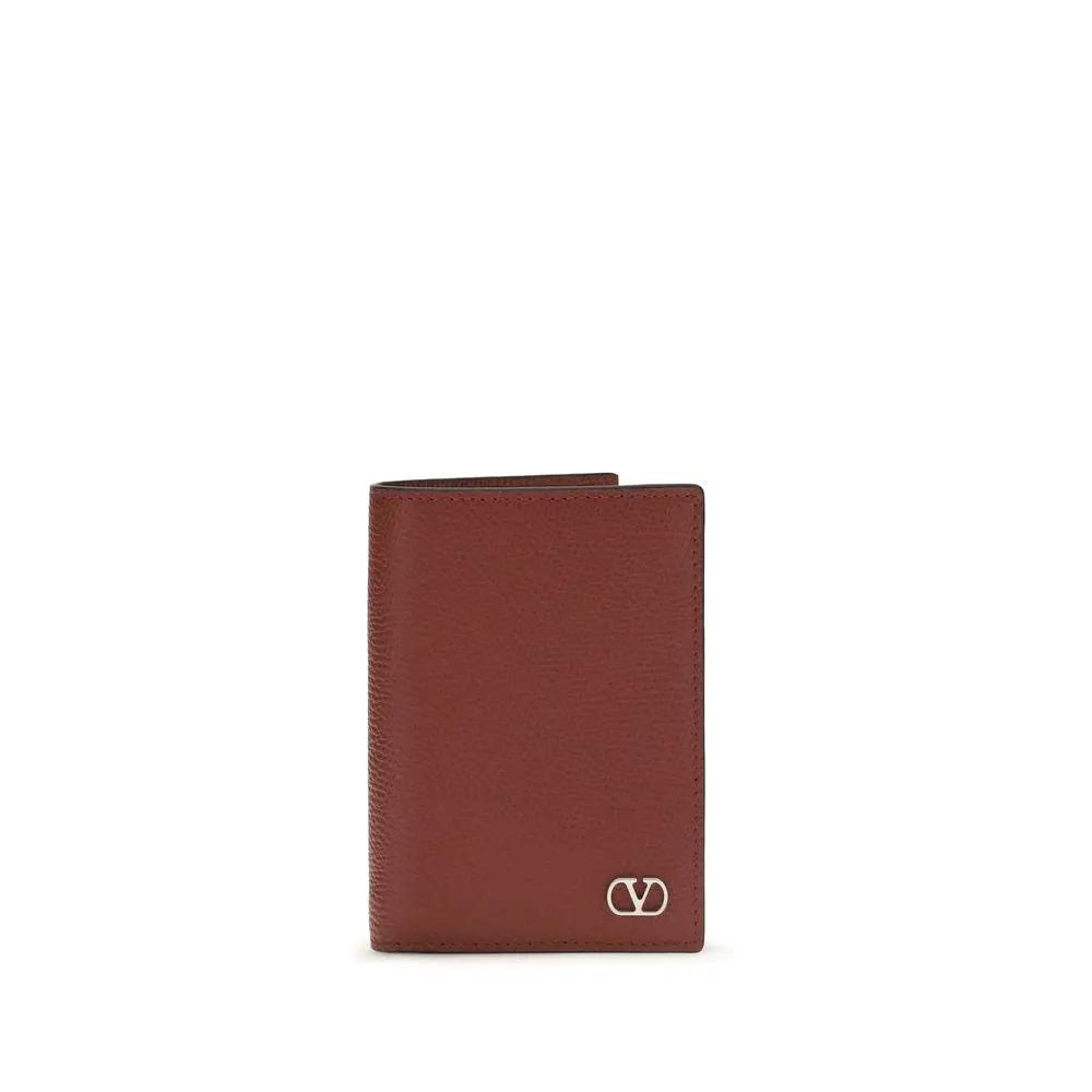 Portefeuille Valentino Garavani Bos Taurus en cuir de veau multicolore