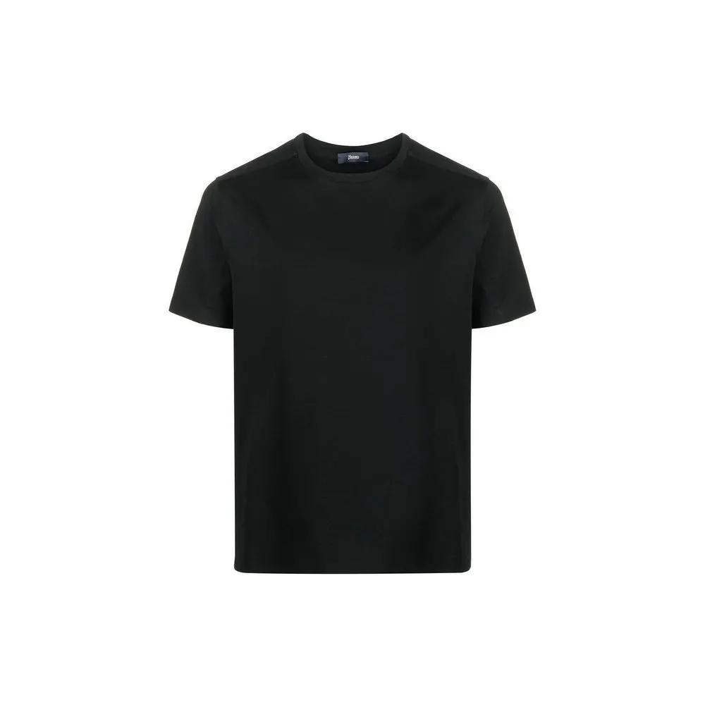 Herno Black Cotton T-Shirt