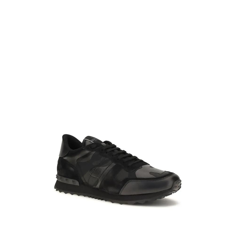 Baskets athlétiques Valentino Garavani en polyester noir