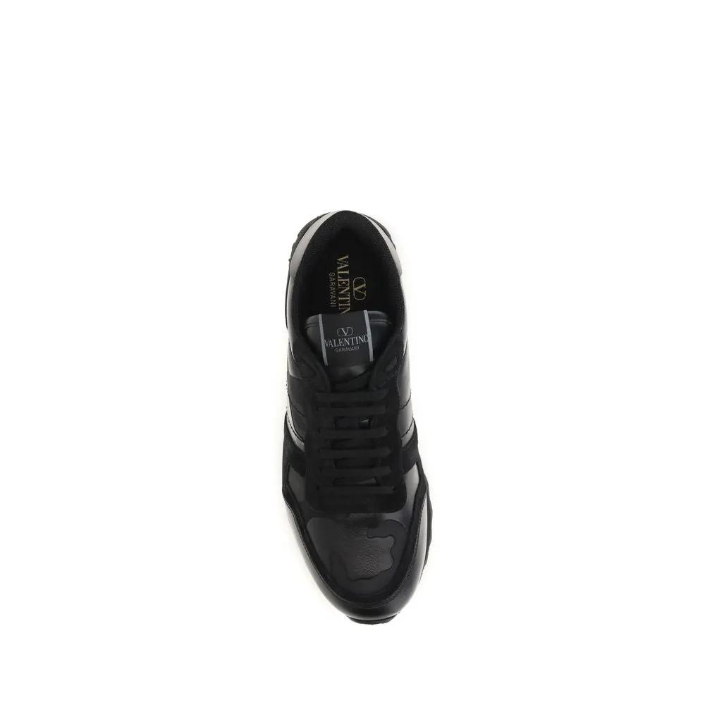 Baskets athlétiques Valentino Garavani en polyester noir