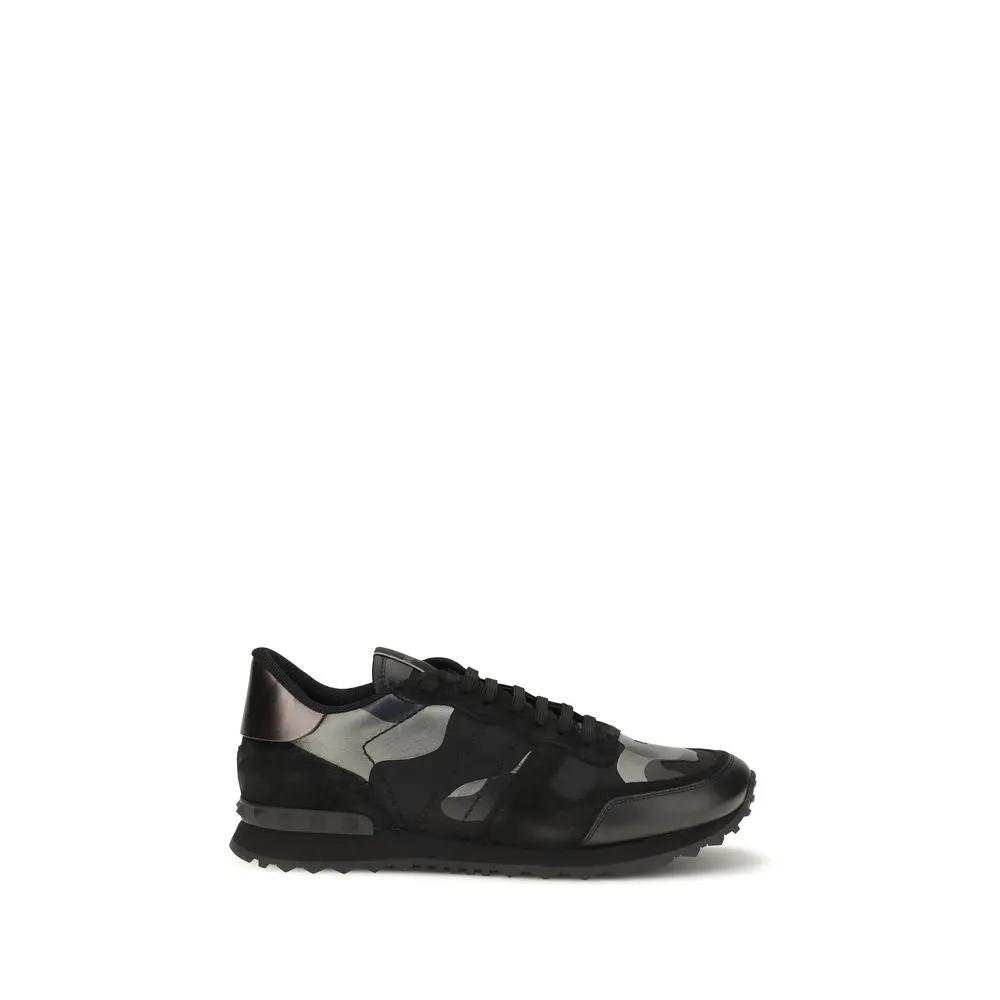 Baskets de sport Valentino Garavani en polyamide noir