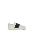 Valentino Garavani Blue Calf Leather Bos Taurus Low Top Sneakers