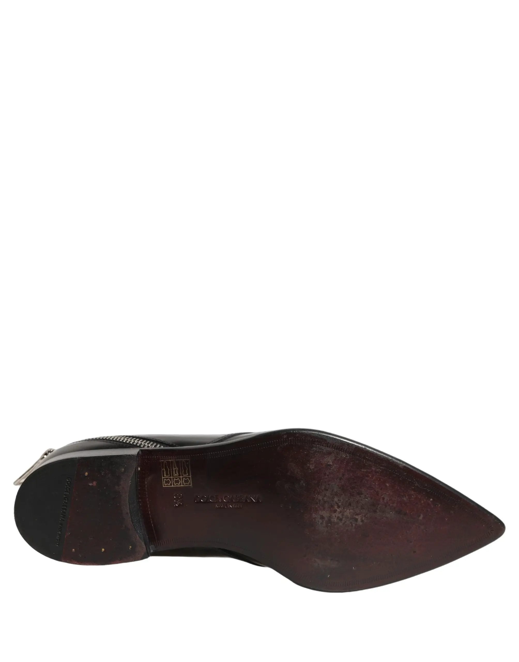 Chaussures habillées de ville pour homme en cuir noir Dolce & Gabbana