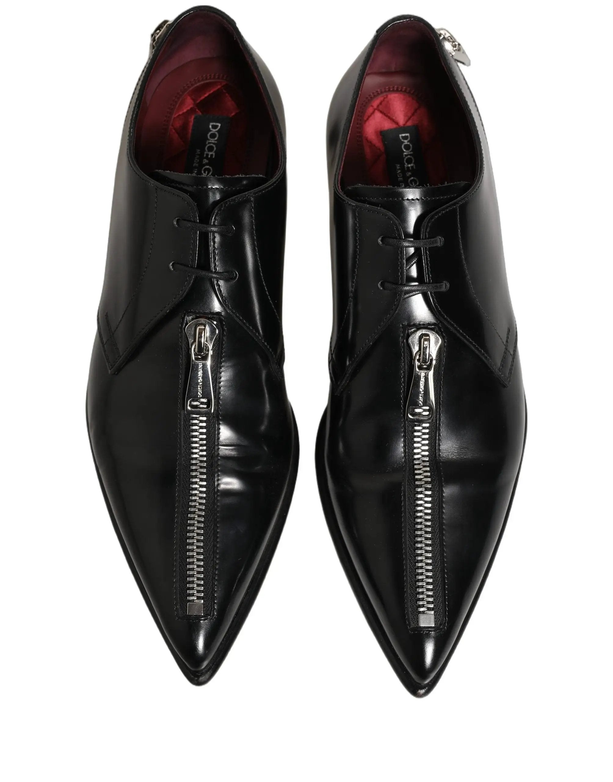 Chaussures habillées de ville pour homme en cuir noir Dolce & Gabbana