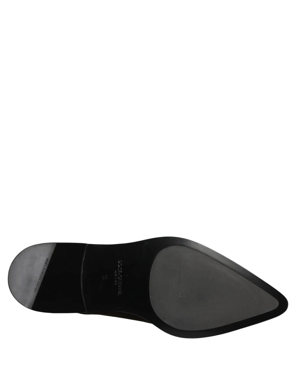 Chaussures habillées de ville pour homme en cuir noir Dolce & Gabbana