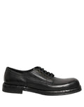 Dolce & Gabbana Black Leather Lace Up Derby Dress Men Shoes