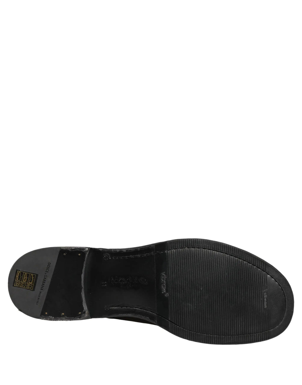 Dolce & Gabbana Black Leather Lace Up Derby Dress Men Shoes