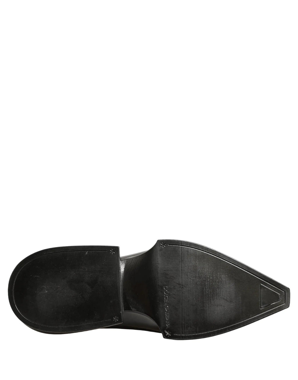 Robe Dolce & Gabbana Chaussures de ville en plastique noir brillant à enfiler