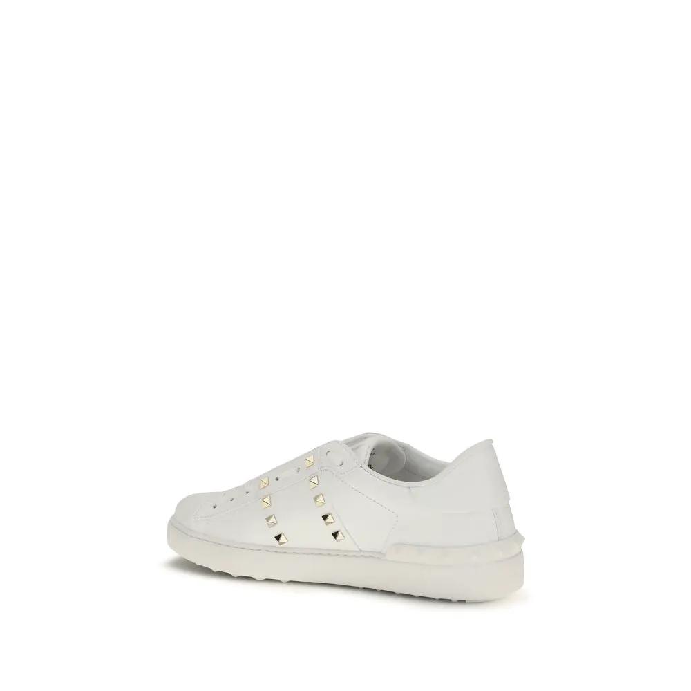 Valentino Garavani Baskets Bos Taurus en cuir de veau blanc