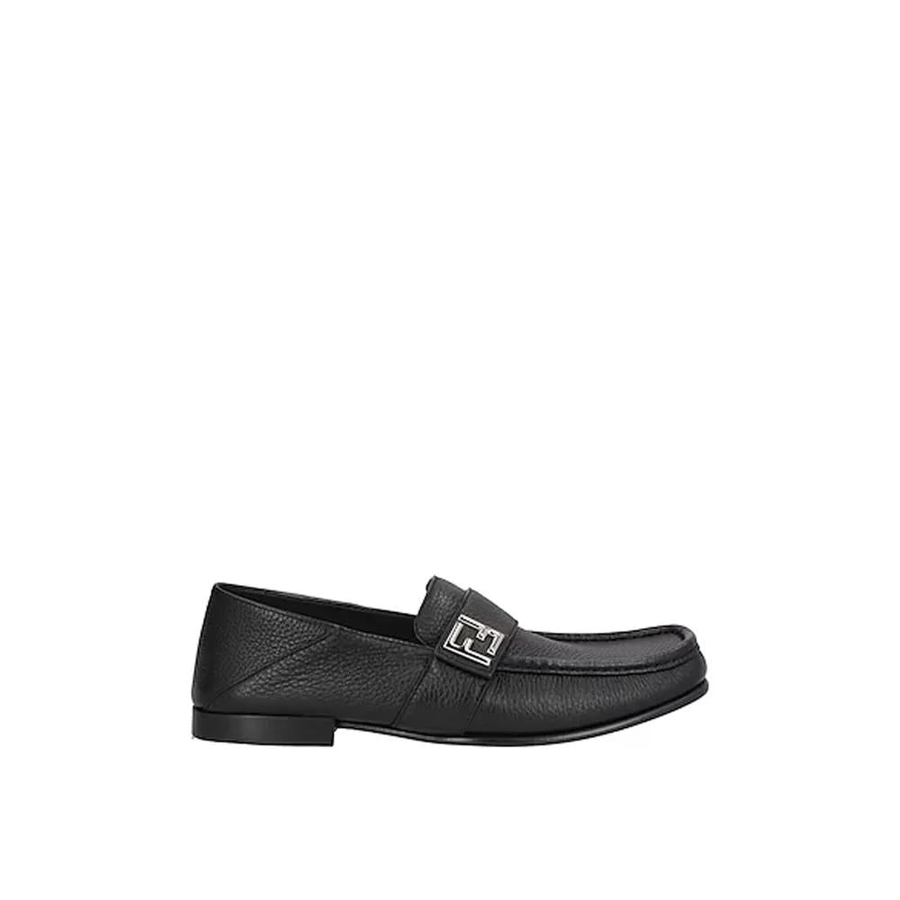 Mocassins Fendi en cuir de veau noir