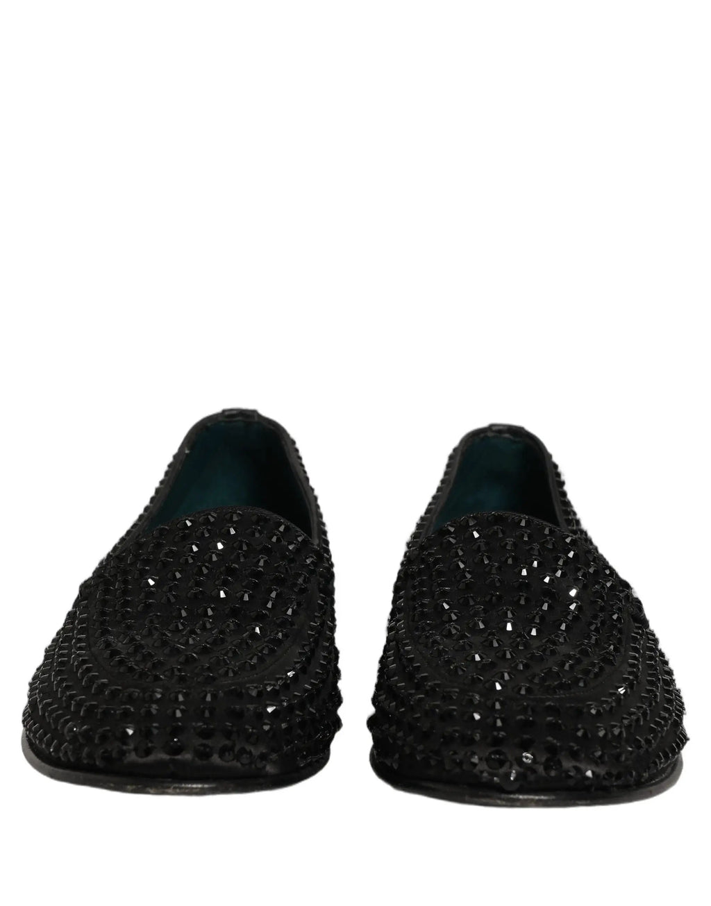 Chaussures Mocassins Dolce & Gabbana Noirs Ornés de Strass