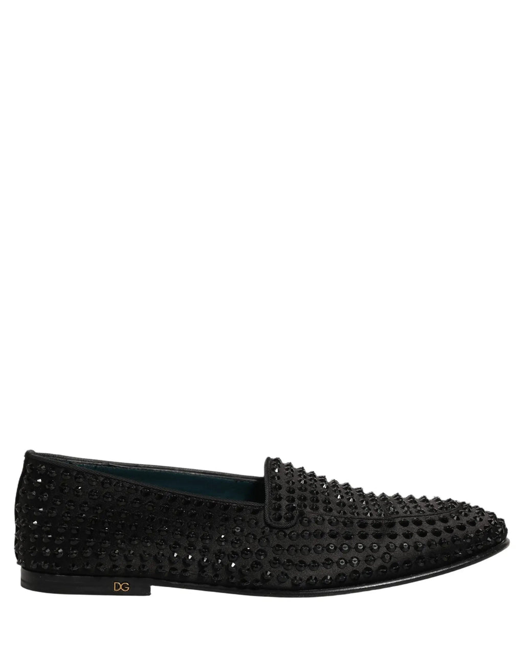 Chaussures Mocassins Dolce & Gabbana Noirs Ornés de Strass