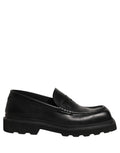 Chaussures Mocassins Habillés en Cuir de Veau Noir Dolce & Gabbana pour Homme