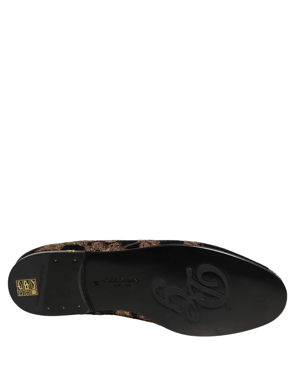 Chaussures mocassins Dolce & Gabbana en jacquard floral noir