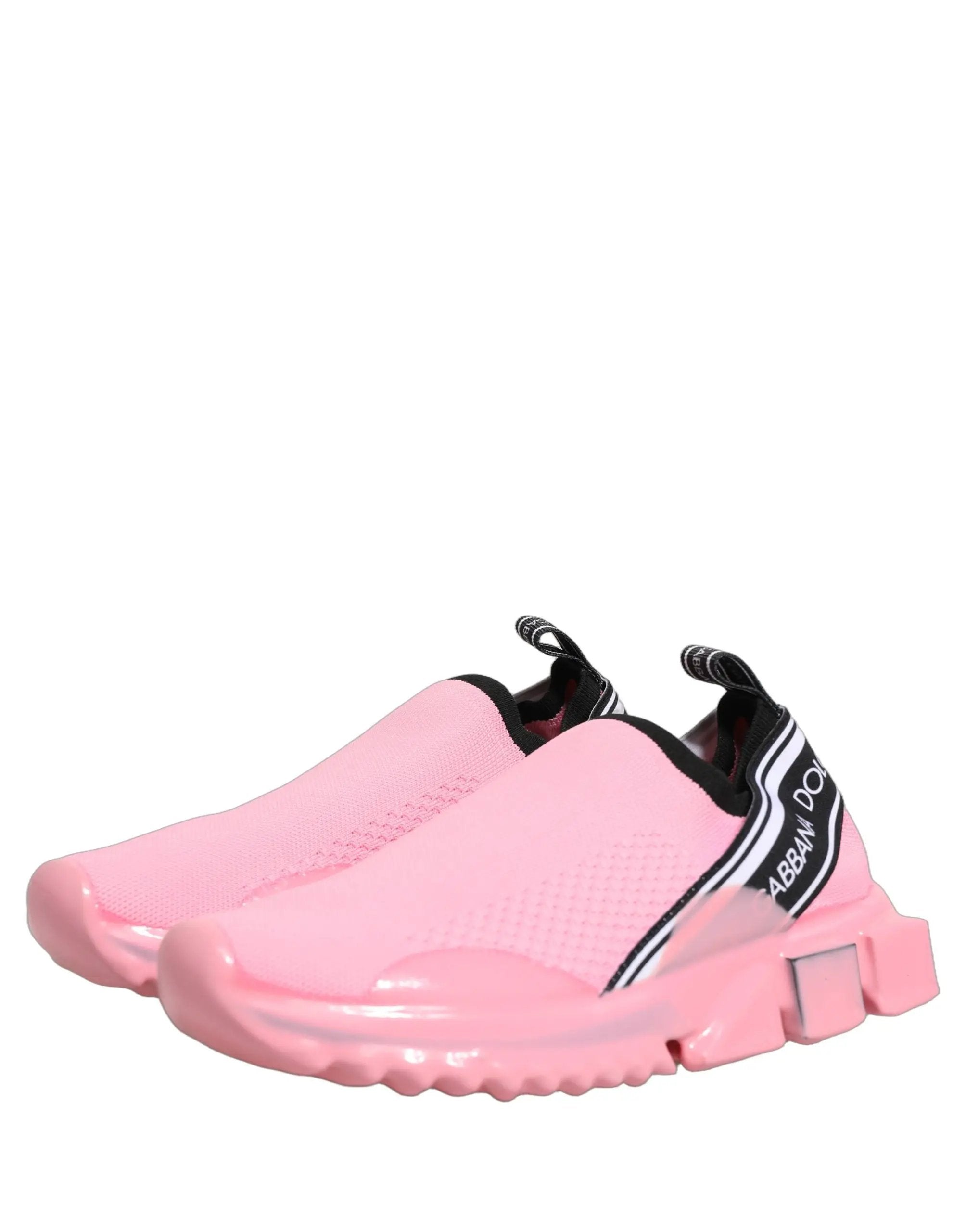 Dolce & Gabbana Pink Slip On Low Top Sorrento Sneakers Shoes