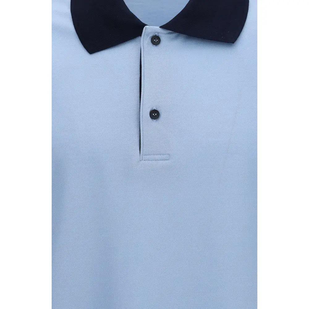 Polo Ferragamo bleu en coton