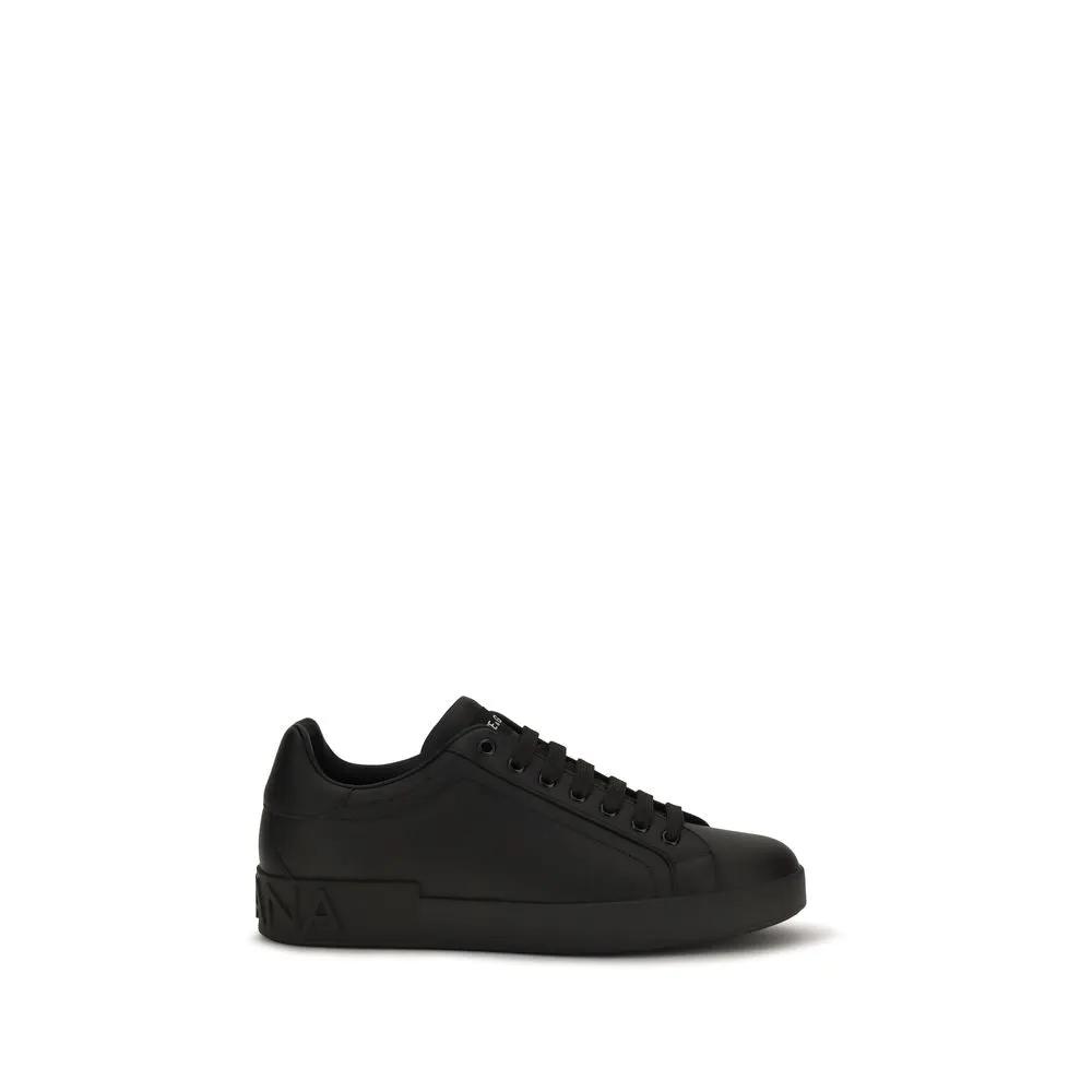 Baskets basses Dolce &amp; Gabbana Bos Taurus en cuir de veau noir