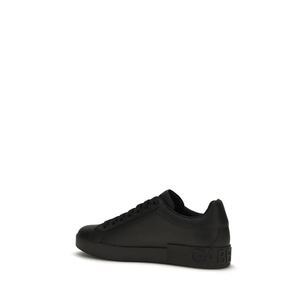 Baskets basses Dolce &amp; Gabbana Bos Taurus en cuir de veau noir