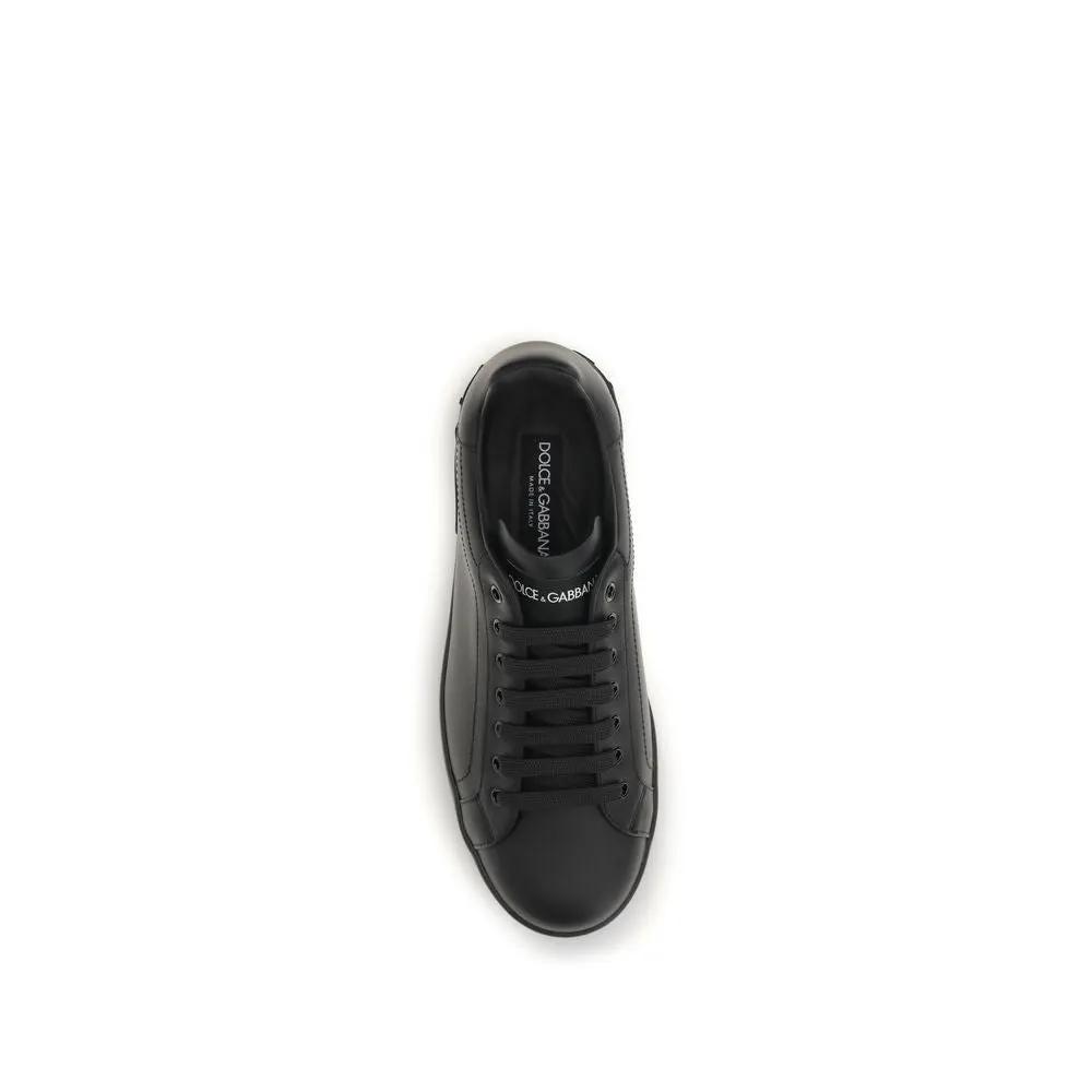 Baskets basses Dolce &amp; Gabbana Bos Taurus en cuir de veau noir