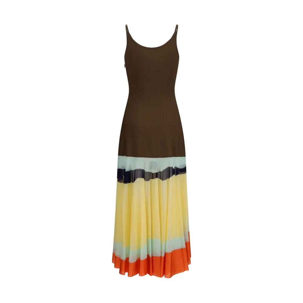 Fendi Multicolor Viscose Casual Dress