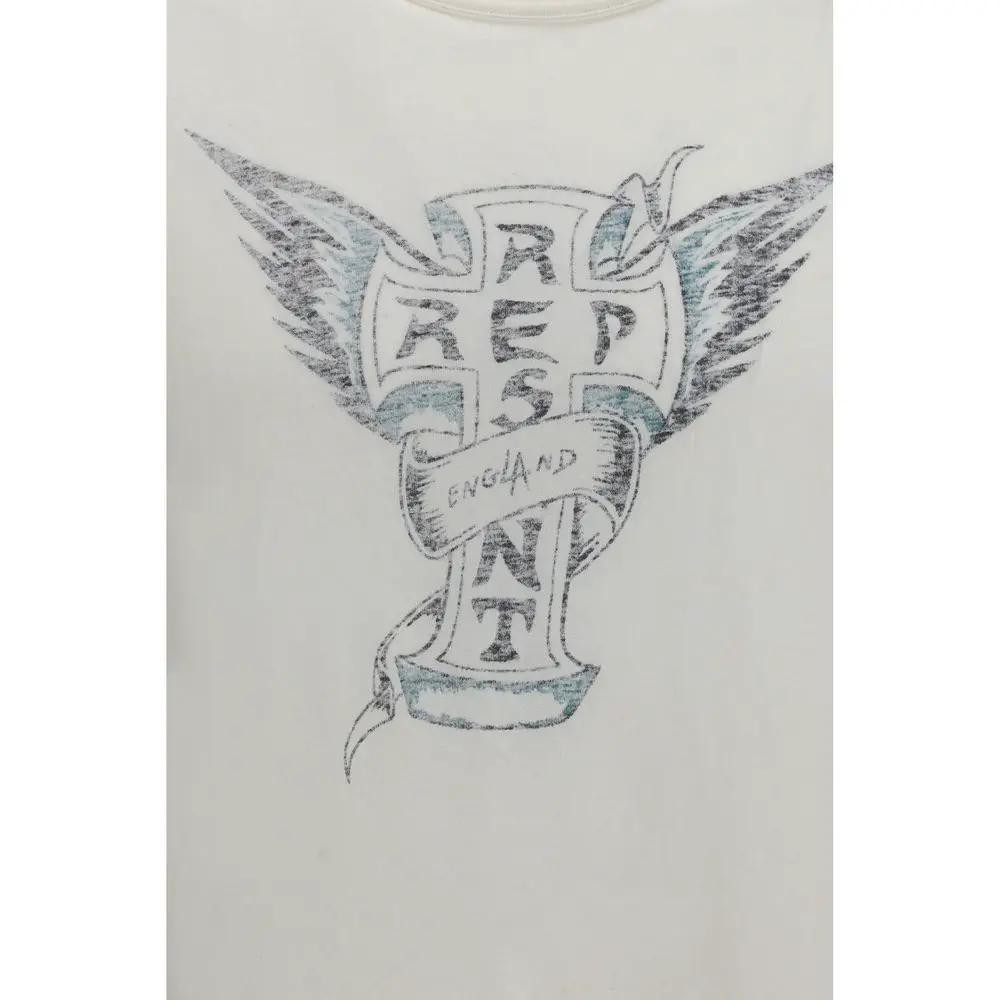 Represent White Cotton T-Shirt